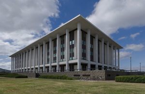 The National Library of Australia building in Canberra.